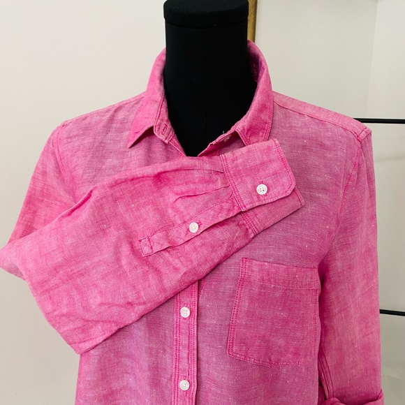 Banana Republic Pink Women's Blouse - Picture 5 of 10